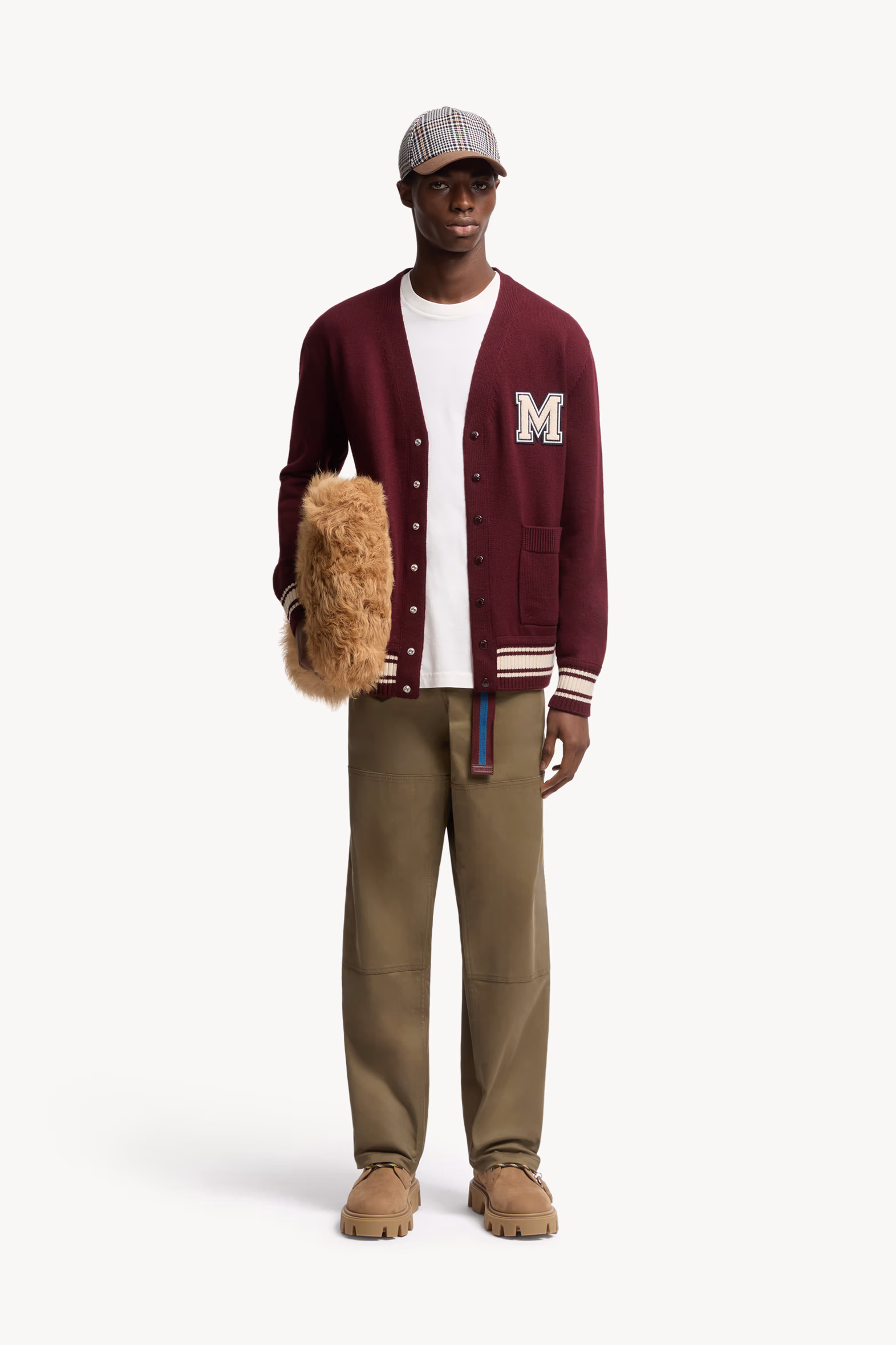 Monogram Cotton T-Shirt Men White Moncler 0